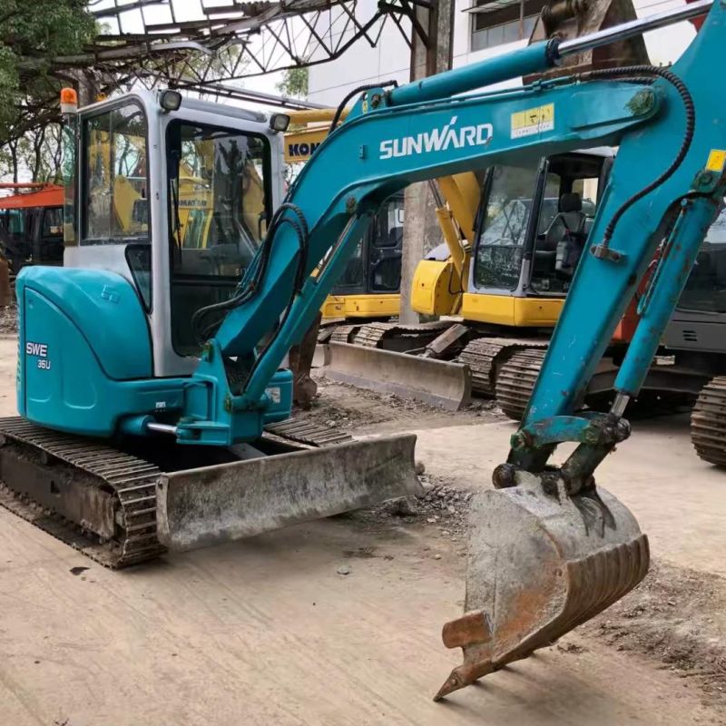 Sunward Swe35u Used Second Hand Crawler Excavator Caterpillar Hitachi 7ton Mini Excavators for Sale Swe50e Swe60e Swe80e Swe90e Swe100e Small Excavators Price