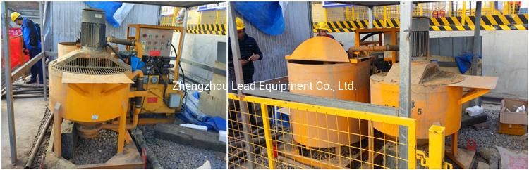 LGP400/700/80DPL-D double piston pump cement grout mixer pump plant for TBM