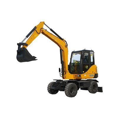 China Manufacture Xe60wa 5.9ton 0.23cbm Mini Wheel Excavator