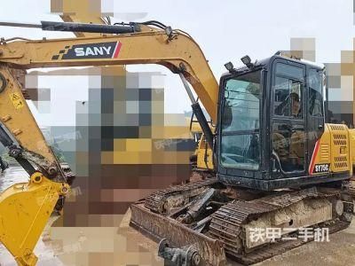 Used Mini Medium Backhoe Excavator Sany Sy75c Construction Machine Second-Hand