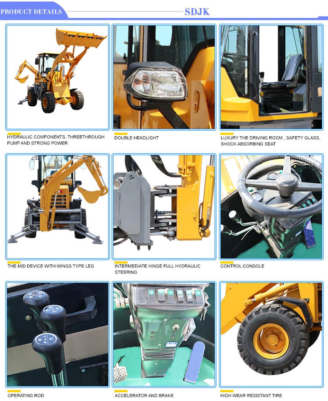 Jkz10-20 Backhoe Loader Witn Price in China