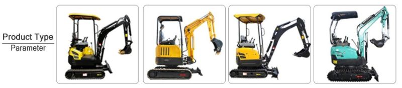 Advanced Technology Micro Digger Excavator 2 Ton Excavator Diesel