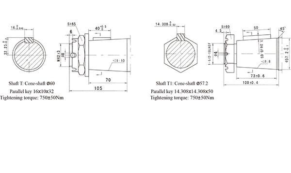 High Torque Orbital Hydraulic Motor Omv630 / Mv630 / Bmv630
