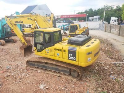 20ton Good Condition Excavator Komatsu PC220-7 on Peomotion