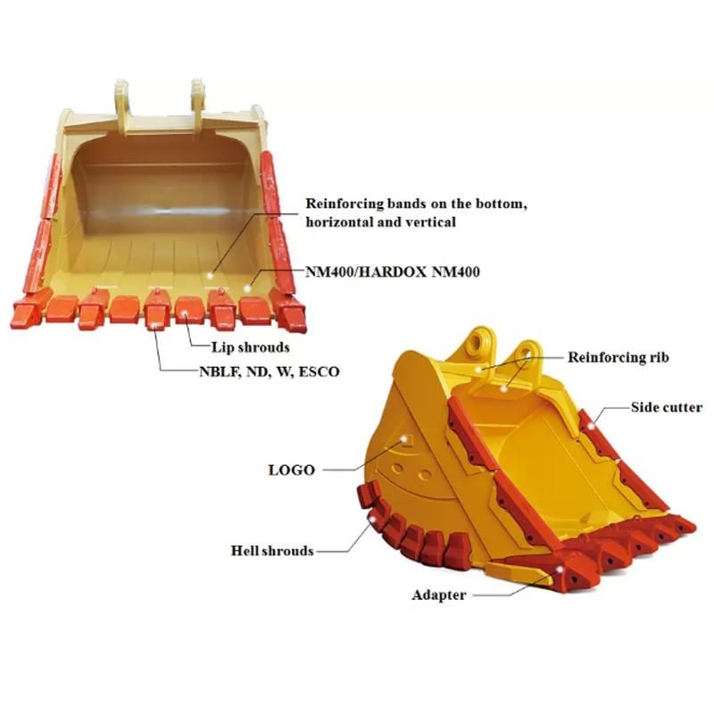 Excavator Spare Parts Cat 320 330 Excavators Bucket Tooth Excavator Bucket