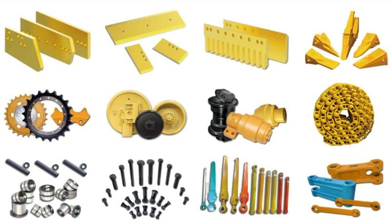 Chassis Bucket Sprocket Track Shoes Carrier Roller Idler Track Link Track Roller Track Group Various Spare Parts for Excavator Bulldozer Undercarriage Parts