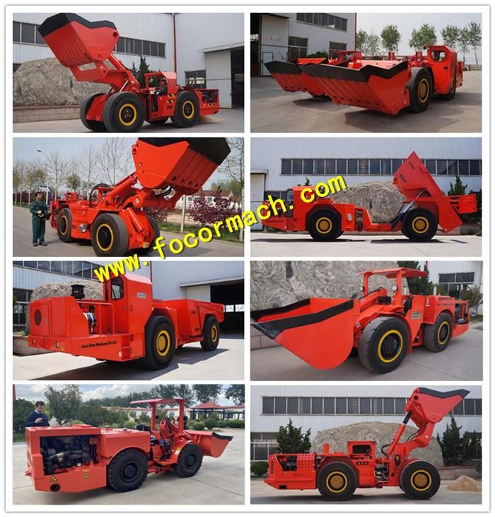 3 Cbm Diesel Underground Scooptram with Closed Cabin and Air Conditioner