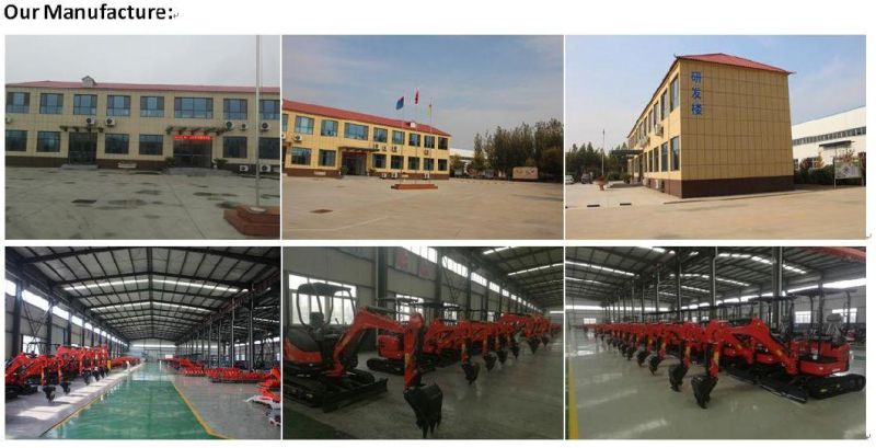 Construction Machinery 1 Ton Hot Sale Mini Digger with Attachments From Manufacture