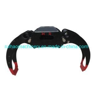 Mini Wheeled Loader Spare Parts Log Grab Grip with Crane