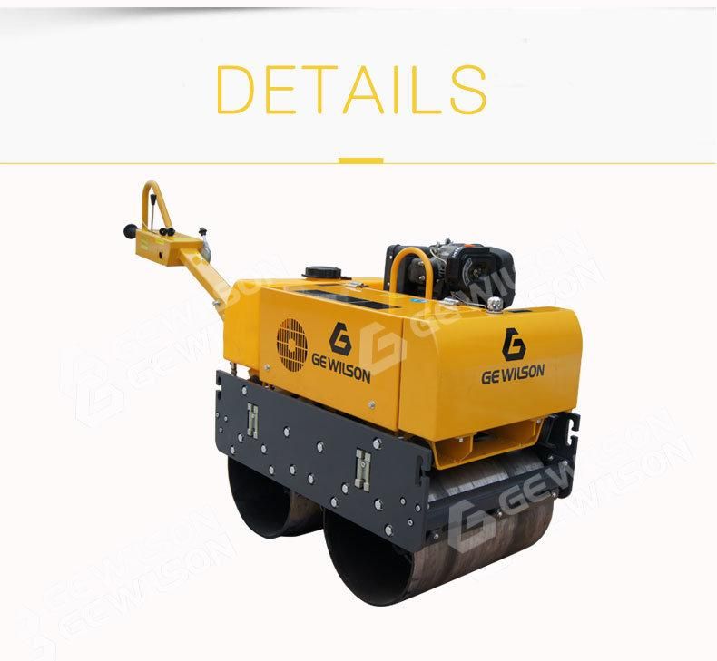 Double Drum Walk Behind Rode Vibratory Roller Construction Machinery