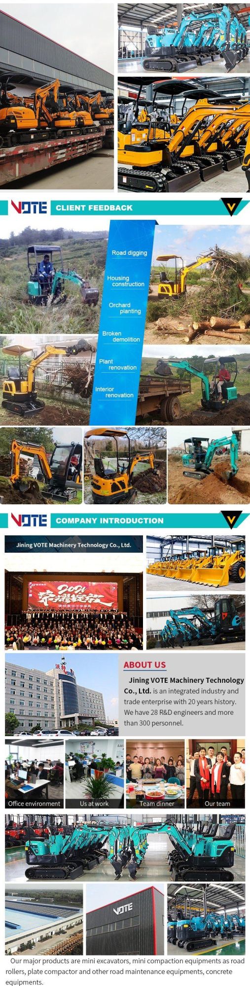 Mini Excavator Prices 1 Ton Crawler 2 Ton Excavator with Cabfor Sale on-Time Delivery