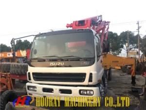 Used/Secondhand Isuzu Concrete Pump Truck/Truck-Mounted Concrete Boom Pump
