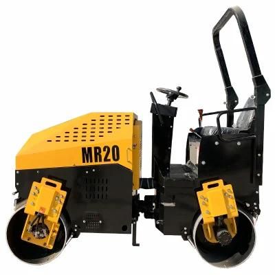 Pavement Leveling Machinery Hydraulic Mini Double Drum Vibration Road Roller
