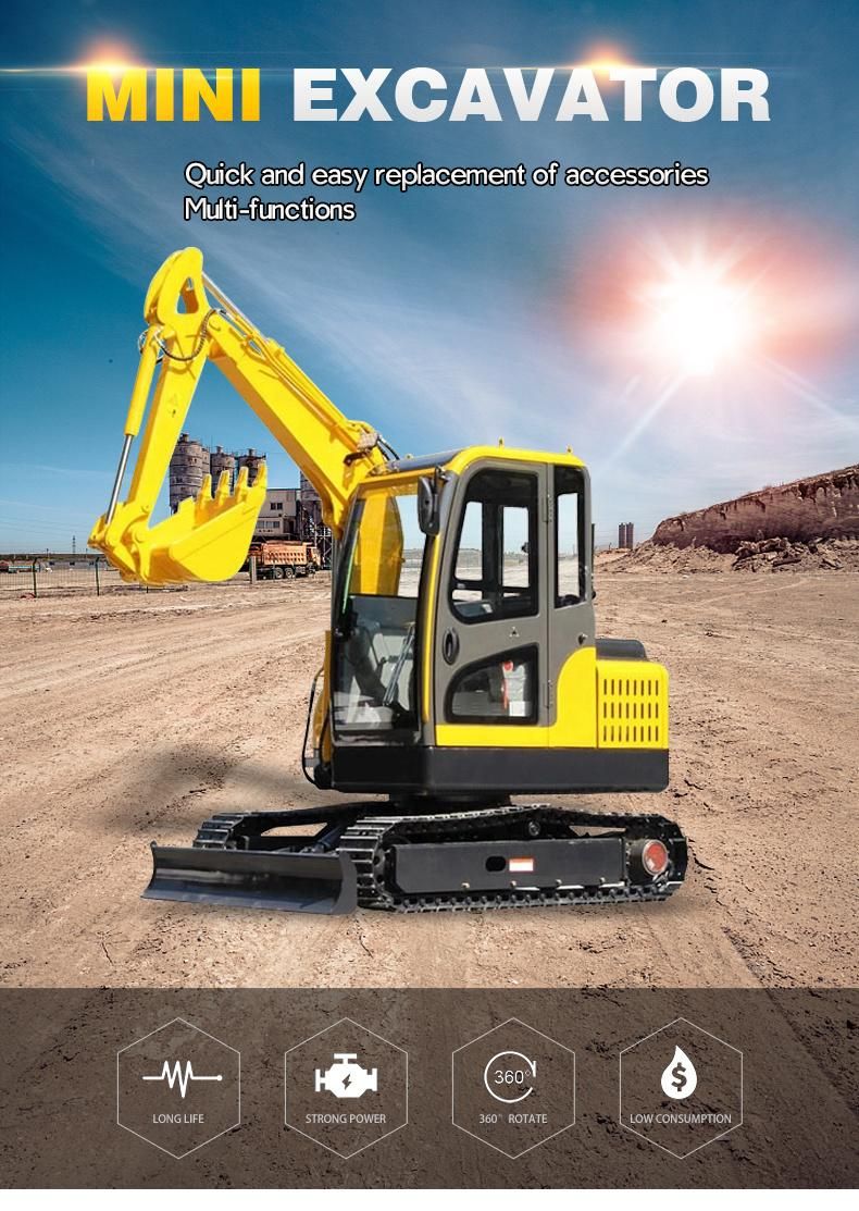 Small Tailless Excavator Engineering Orchard Agricultural Small Excavator