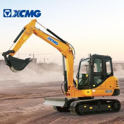 XCMG Official Xe55D 5ton Mini Crawler Excavator for Sale