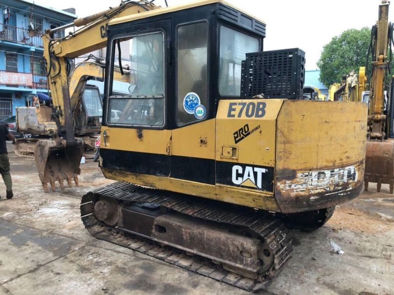Original 0.3m3 Caterpillar Excavator Cat E70b E70 with Original Color