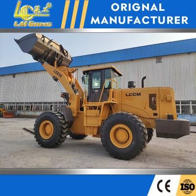 Lgcm Lge56 5t Heavy Hydraulic Front End Wheel Loader with Pallet Fork