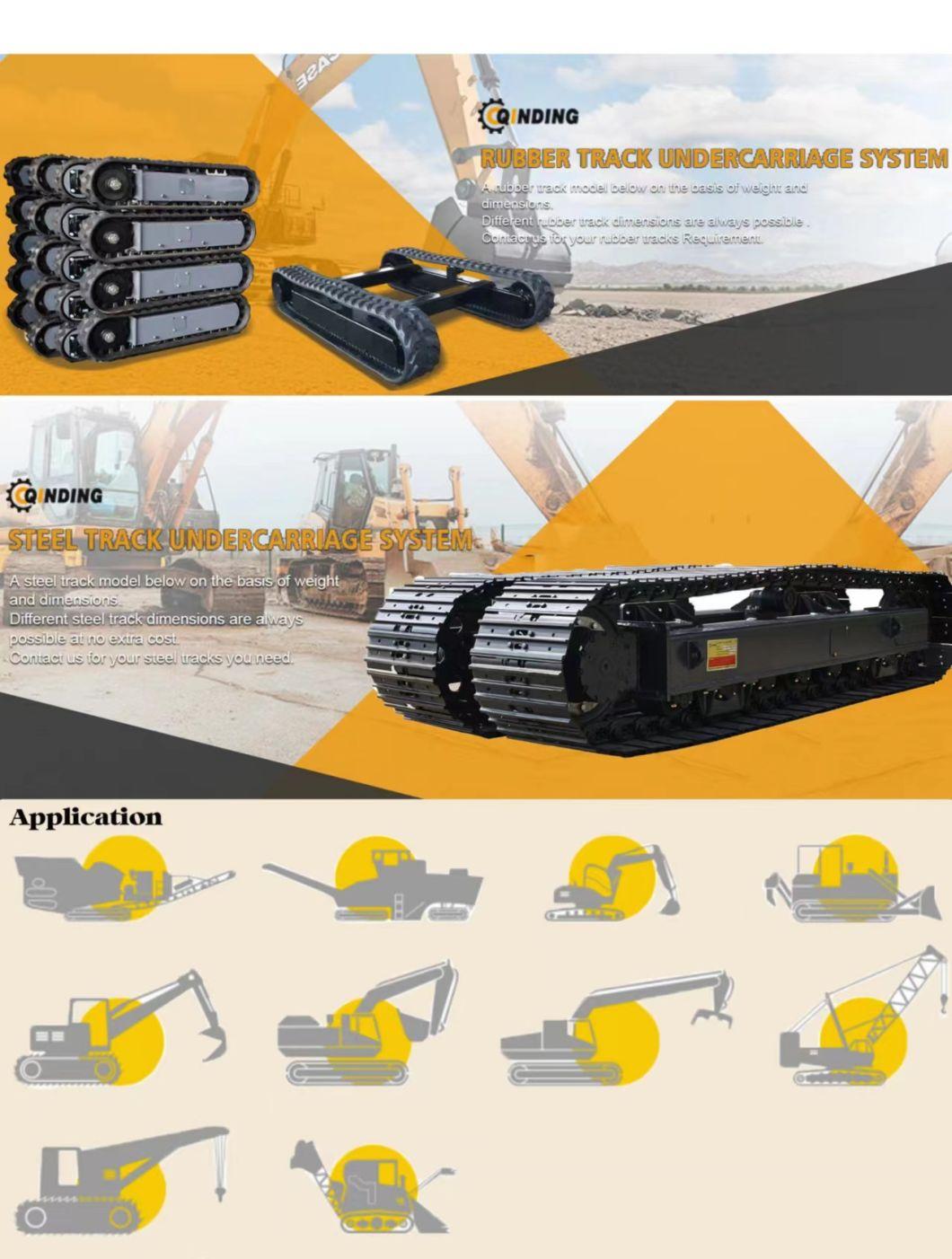 Qdrt-2t Rubber Crawler Track Undercarriage for Hydraulic Construction Machinery (Drilling Rig mini excavator, mini loader)