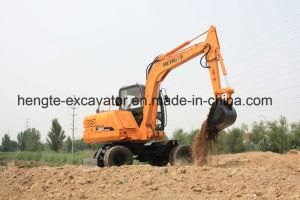 Standard 7 Ton Wheel Excavator with Bucket