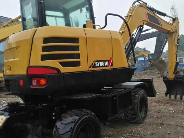 China Top Brand Small Excavators Wheels Xe60wd 6 Ton Wheel Excavator for Sale