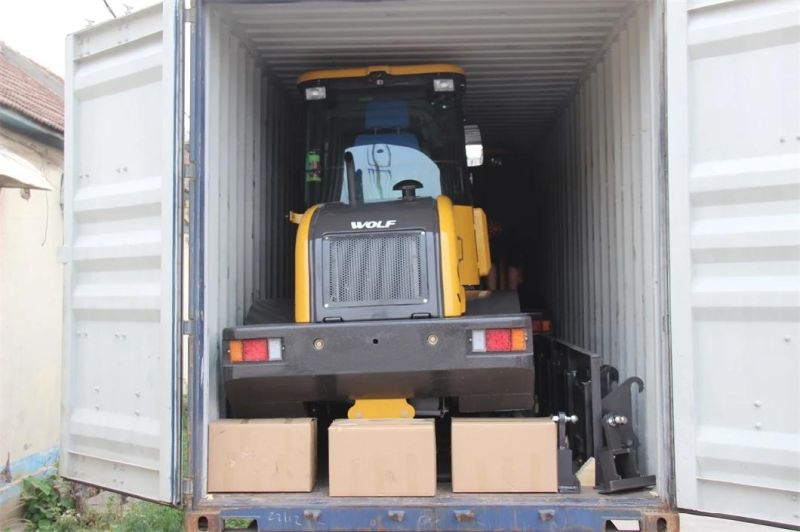 China Supplier Wolf 1.5 Ton 4WD Hoflader Radlader with Attachments/CE/TUV Yanmar/Kohler Front Small/Mini Loader for Europe/America/Hire/Sales/Farm/Garden