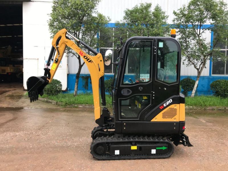 China 2 Ton Hydraulic Mini Excavator with Auger/Hammer/Ripper/Rake