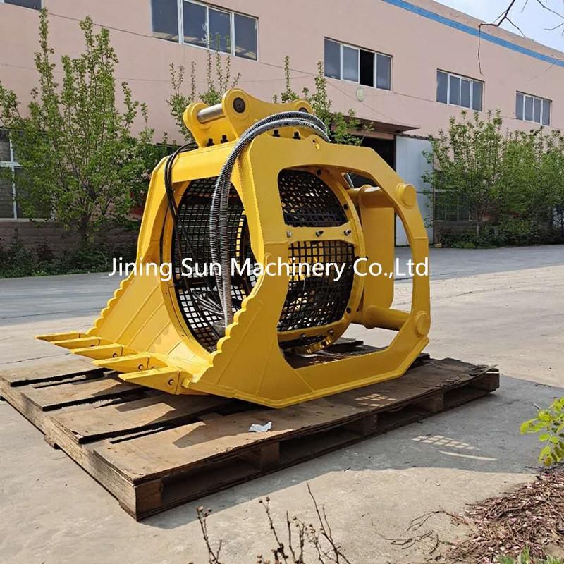 15 Tons Excavator Rotating Screener/Sieving/Mesh Screener Bucket