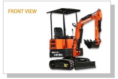1 Ton Mini Bagger with Optional Boom Swing Function SD12D