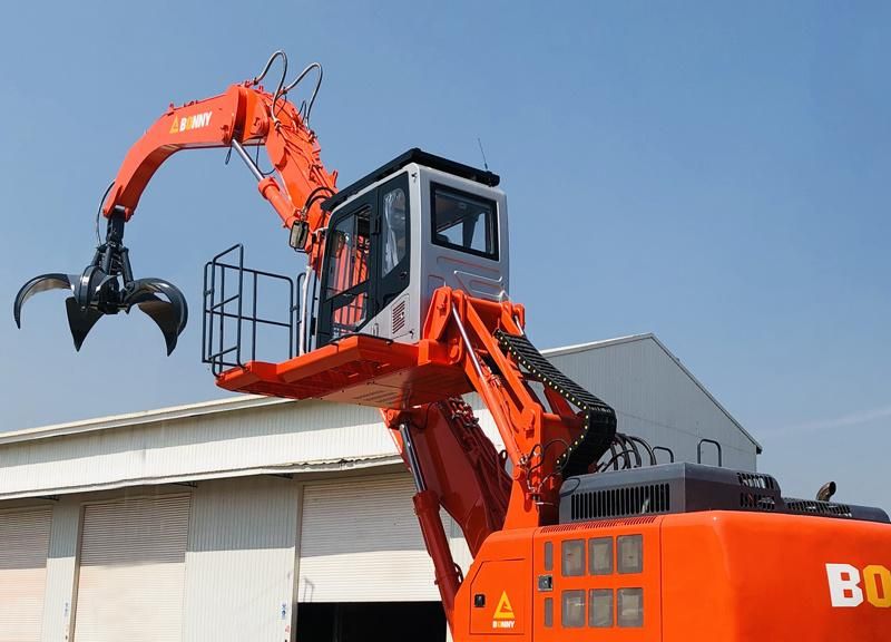 China Bonny Wzd46-8c 46 Ton Stationary Fixed Electric Hydraulic Material Handler for Garbage