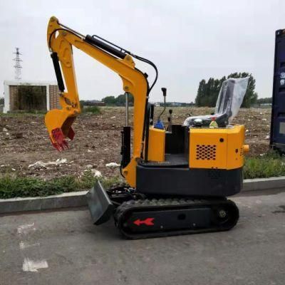 Zero Tail Compact Mini Crawler Excavator 1.0 Ton Garden Excavator