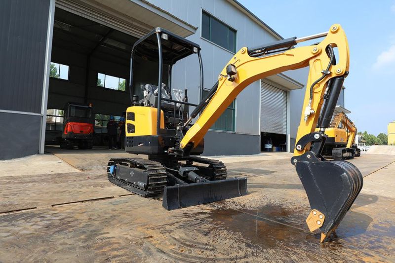 2000kg Tailless Earth Moving Excavator with Telescopic Track Chassis