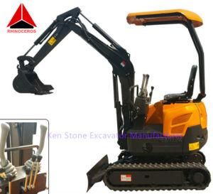 Xn16 Rhinoceros 1.6 Ton Crawler Excavator Low Price Mini Backhoe Bagger