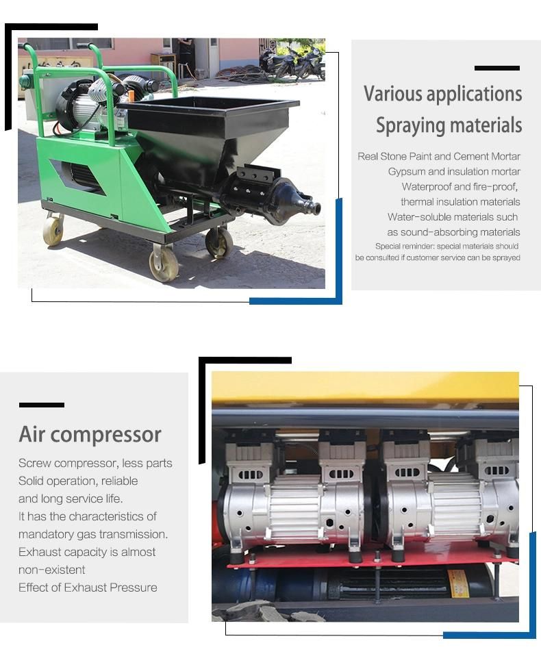 Cement Spraying Machine with Diesel Engine Construction Machinery