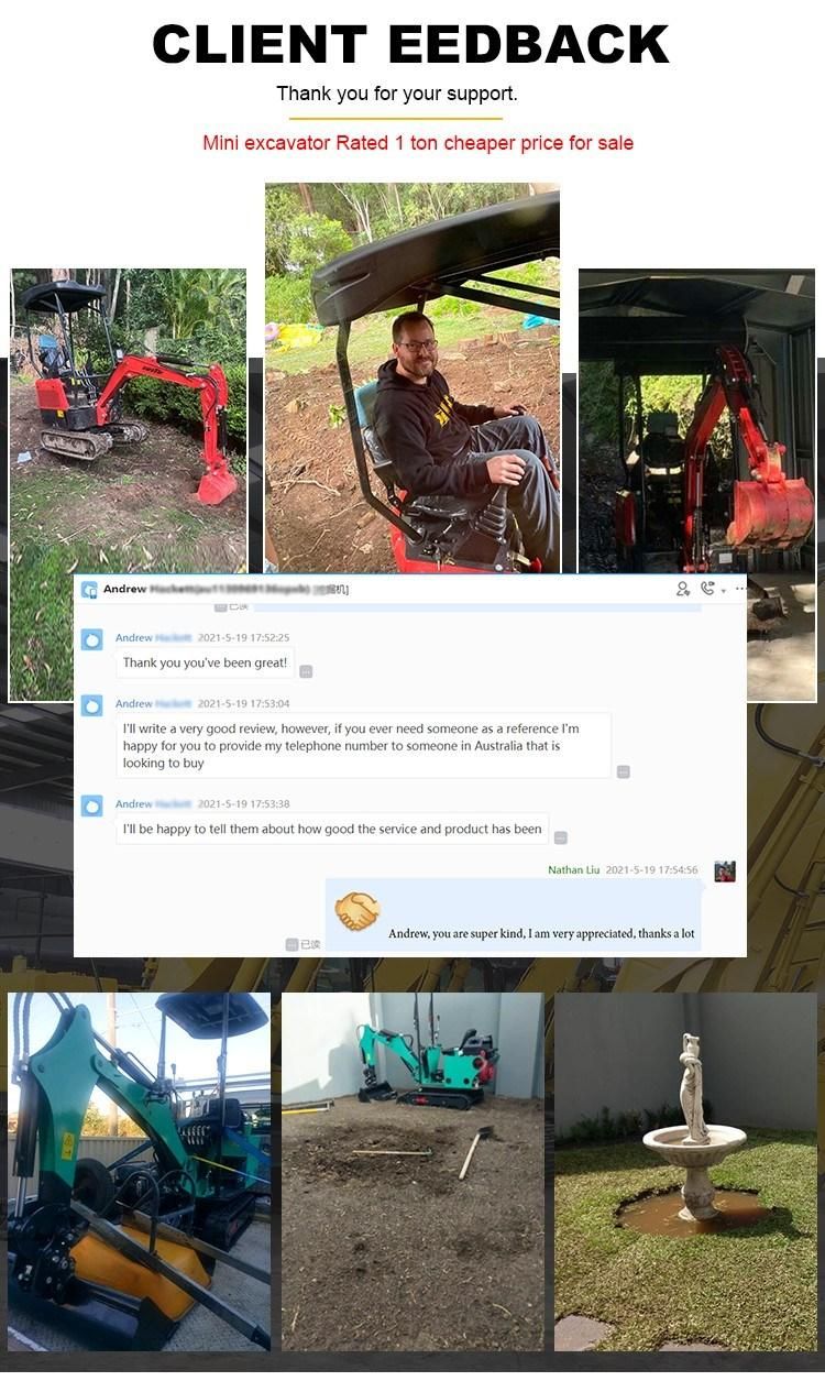Mini Digger Factory Sale Mini Excavator 1.8 Ton Digger Mini Excavator for Garden Home Farm Use