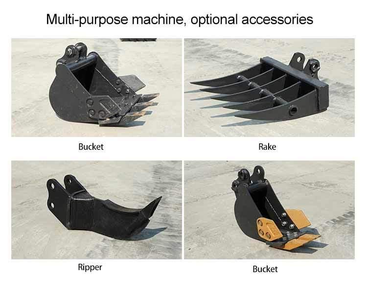 1000kg Small Excavators with Crawler Digger Machine