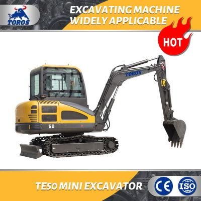 CE ISO Approved Mini Micro Small Crawler Hydraulic Campact Excavators with Multifunctional Attachments