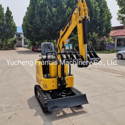 Francis Rt-10 1ton Hydraulic Crawler Micro Mini Digger Bagger Excavators 1000kg Mini Excavator