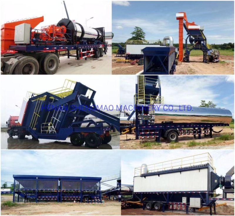 80 Mini Containerized Automatic Hot Mix Asphalt Plant Price High Yield Asphalt Mixing Plant for Sale