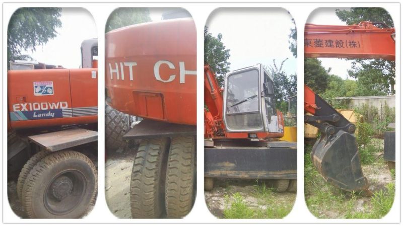 Used Hitachi Ex100wd Wheel Excavator Construction Machinery