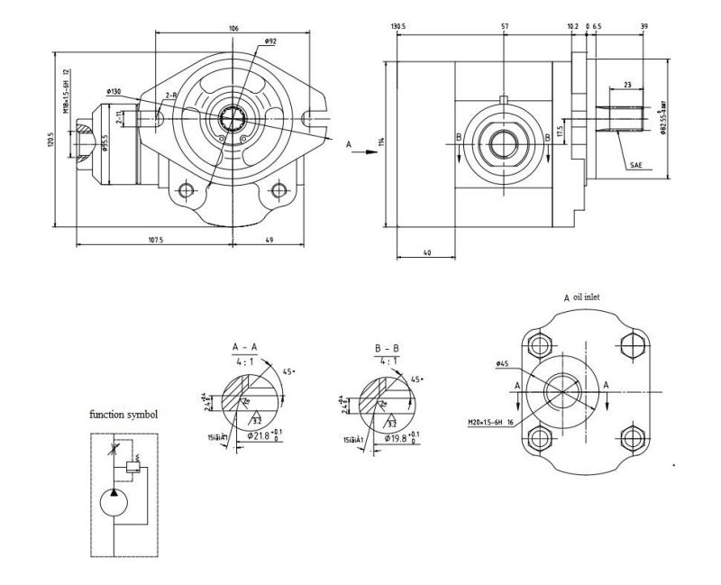 China Supplier Hydraulic Gear Pump and Valve Joint