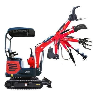 CE 1 Ton 1.2 T 1.5 Ton Mini Excavator Machine China Cheap Mini Excavator Small Excavator for Sale