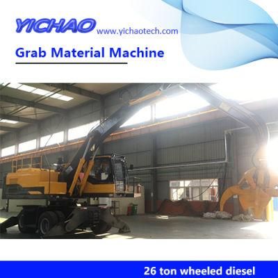 Hydraulic Wheel Sugarcane Grapple Excavator with Ce Certificate