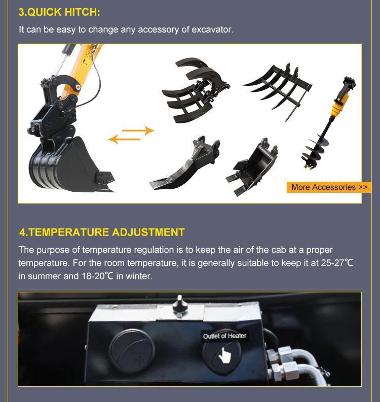 1700 Kg Mini Crawler Excavator Cheap Price for Sale