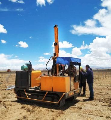 Installation Highway Guardrail Driver Can Screwing Pilling Pulling Pile