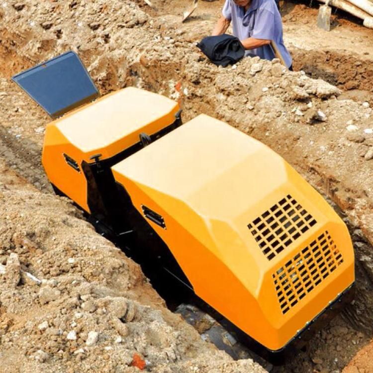 Remote Control Double Drum Road Roller for Groove Construction