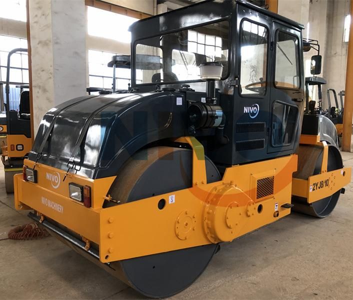2yj8/10 8ton 10ton Double Drum Tandem Static Road Roller for Compacting Road Pavement Construction