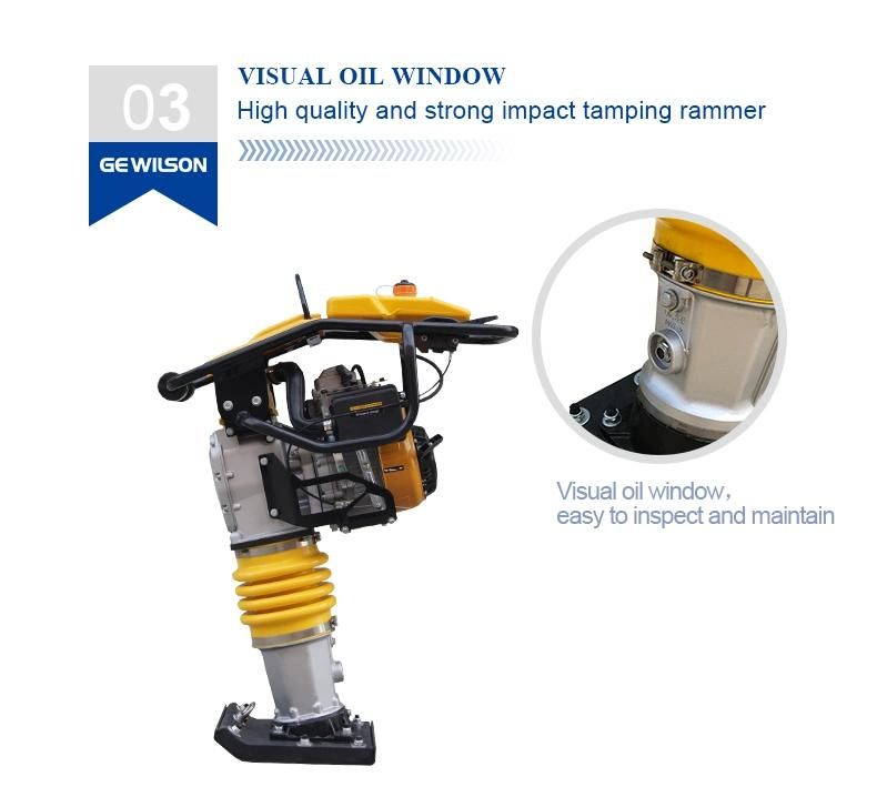 Double Air Filter Road Tamping Rammer