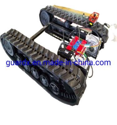 All Terrain Robot Agricultural Machineries of Rubber Track Chassis Undercarriage Tracked Chassis