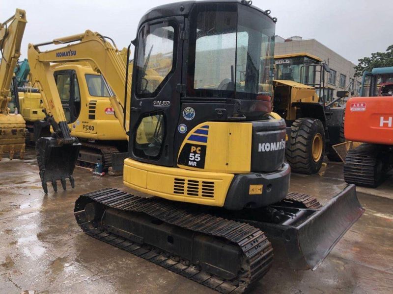 Low Working Hour Used Komatsu PC55mr PC55 5t Mini Excavator