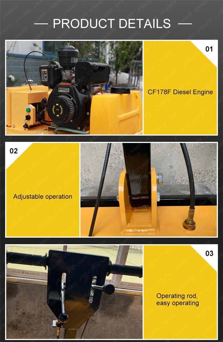 Double Drum Vibratory Roller Earth Compactor Machine Walk Behind Road Roller